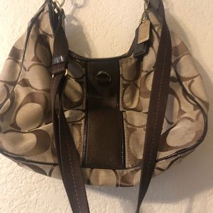 Coach medium brown purse